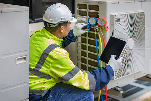 Professional Hvac technician working in Senoia, GA